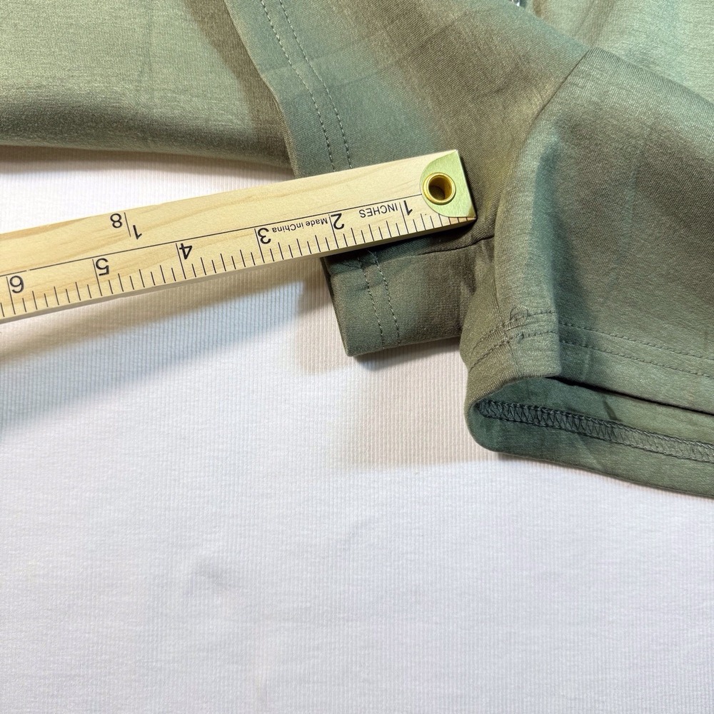 Sleeveless Olive Green Drawstring Romper - Picture 8 of 9